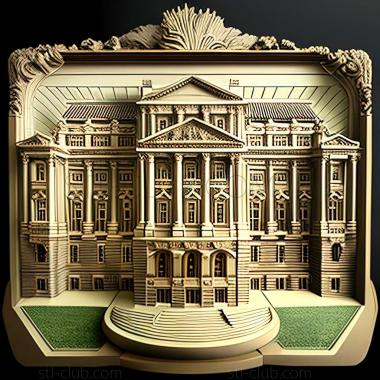 3D model Istana Negara in Singapore (STL)